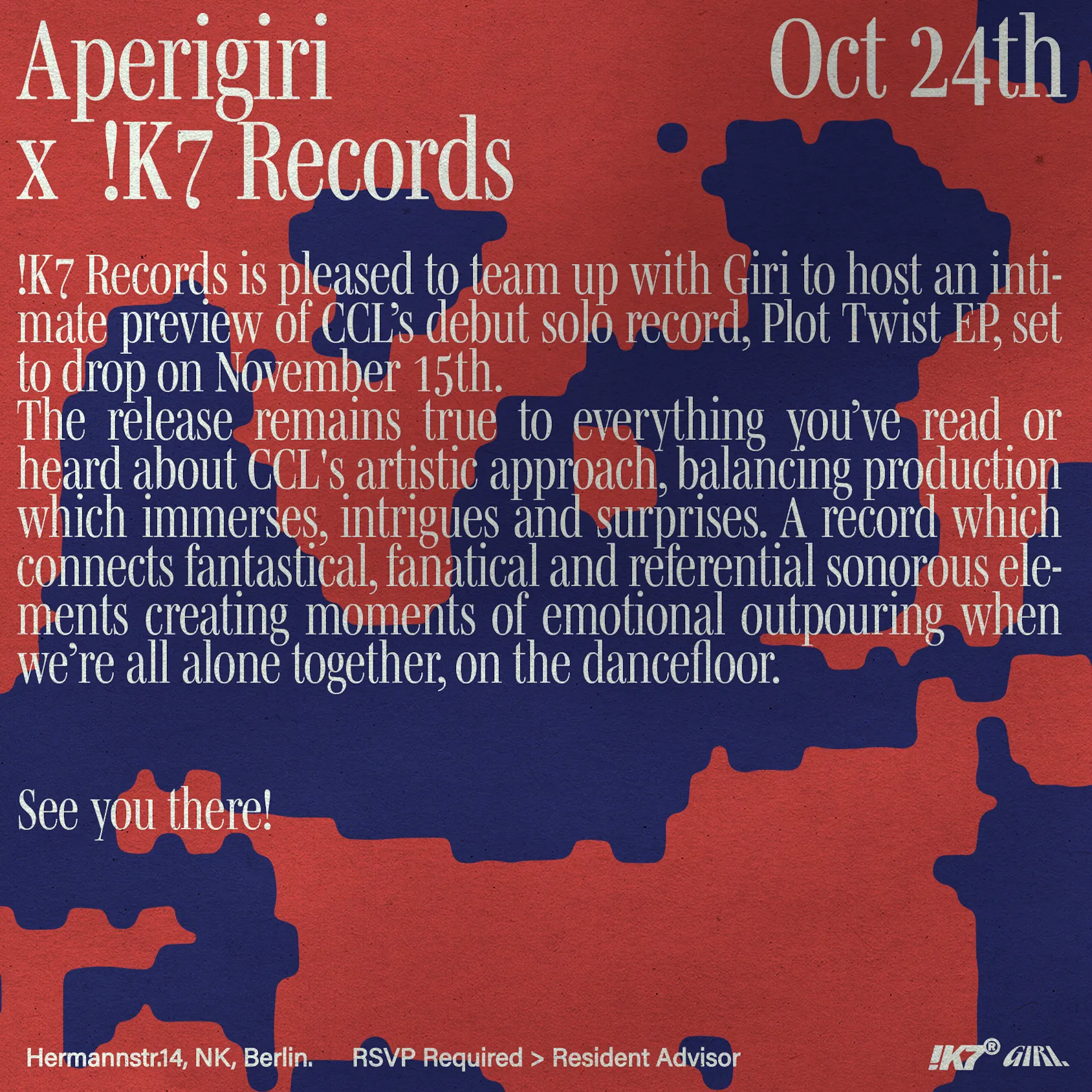 AperiGiri x !K7 Records, 24.10.2024.